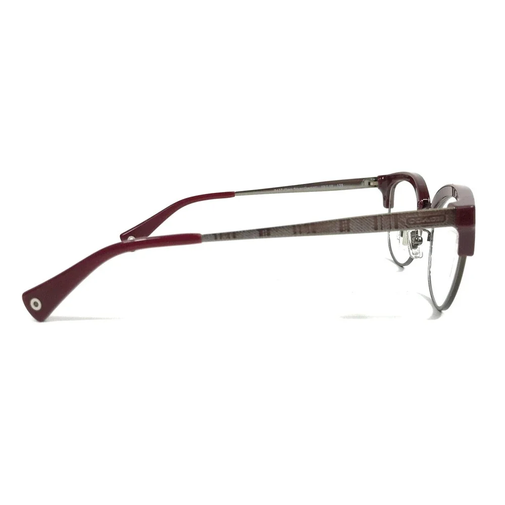 Coach Eyeglasses Frames HC5040 Nicolette 9137 Dark Silver/Garnet 49-18-135